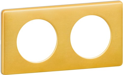 Рамка универсальная Legrand Celiane 2-м. металл латунь картинка